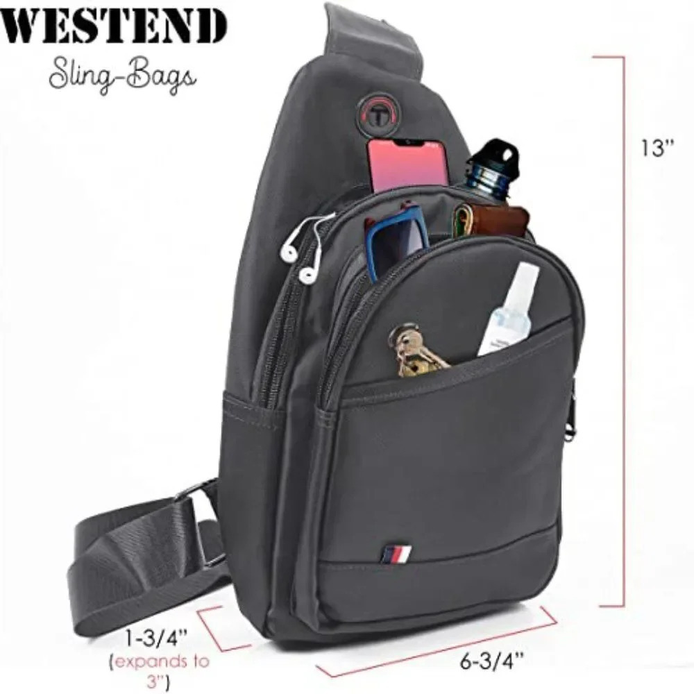 WESTEND URBAN CROSSBODY SLINGBAG,TRAVEL DAYPACK FOR MEN AND WOMEN
